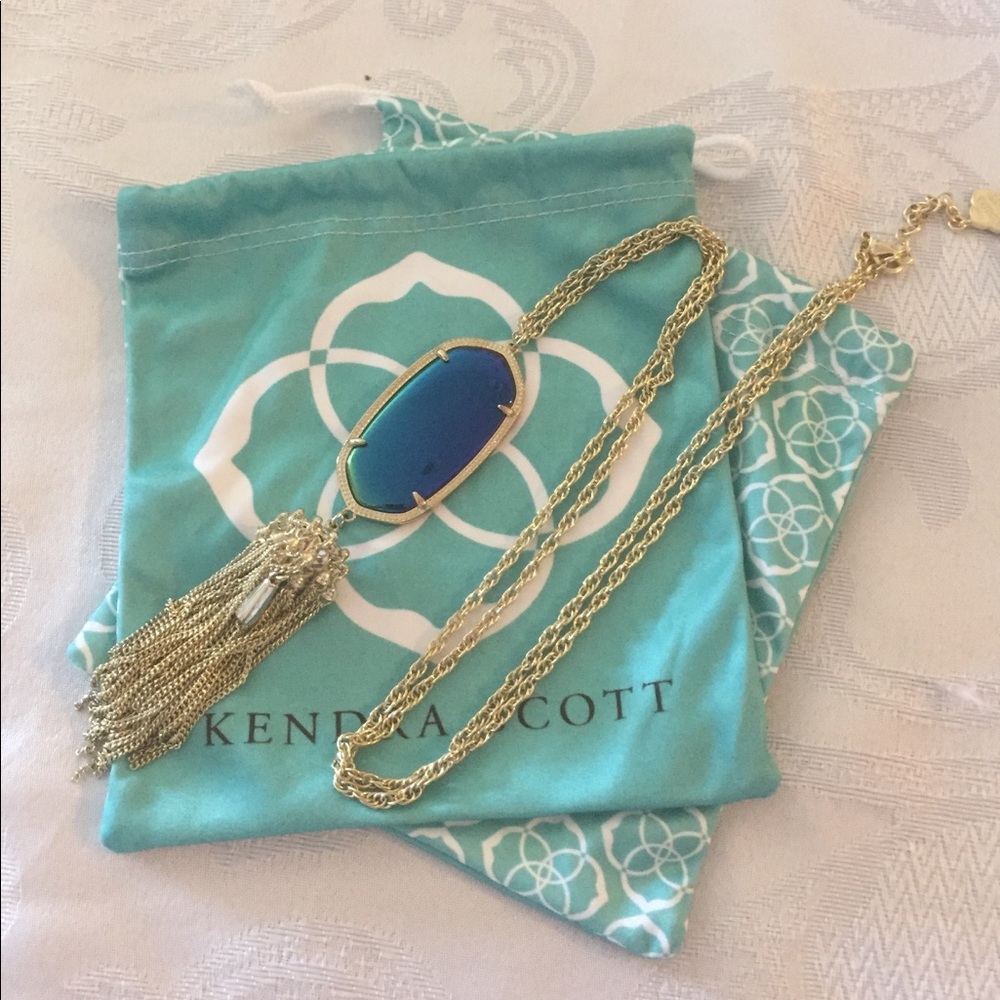Kendra Scott Rayne Necklace in Navy